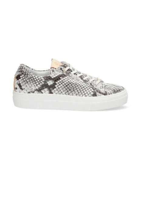 SNEAKER SNAKE PRINTED LEATHER OFF WHITE 1