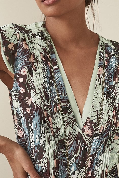 BERTIE-GRASS PRINT FLIPPY GREEN/BLACK BOTTLE GREEN 7