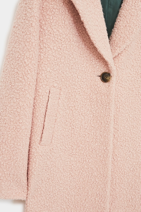BOUCLE MIDI COAT LGT PINK 2