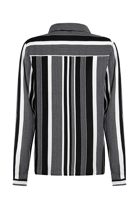 BLOUSE OVERSIZED STRIPE BLACK 2
