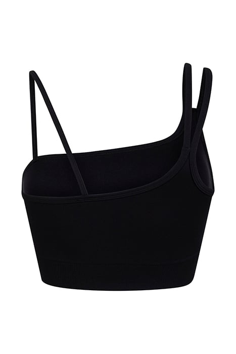 ASYMMETRIC CROP TOP BLACK 2