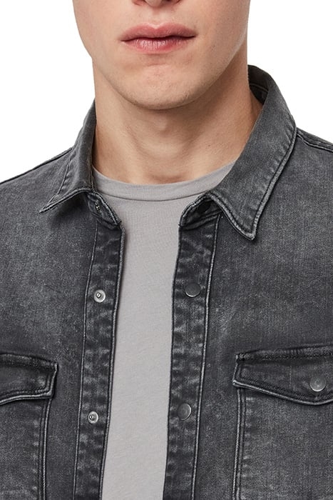 BISK SHIRT WASHED BLACK 2