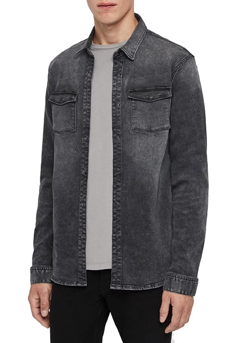 BISK SHIRT WASHED BLACK 3