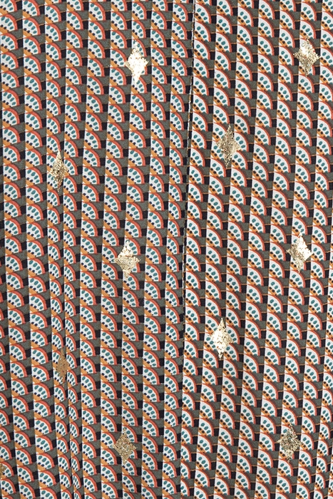 BLOUSE KNOT FOIL PRINT PRINT 3