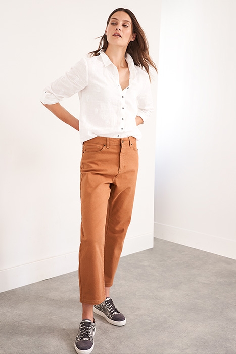 SKYE TWILL STRAIGHT 7/8 JEAN LGT BROWN 3