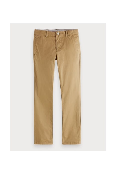 REGULAR SLIM FIT - ORGANIC PIMA COTTON CHINO PANTS SAND 1