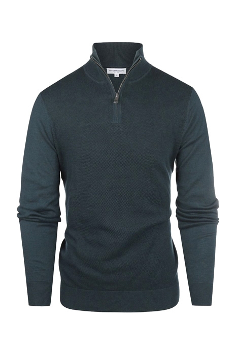 MCG ZIP MOCK SWEATER MAJOLICA BLUE 1