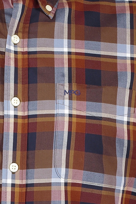 MCG RF ORANGE CHECK SHIRT SQUASH ORANGE 3