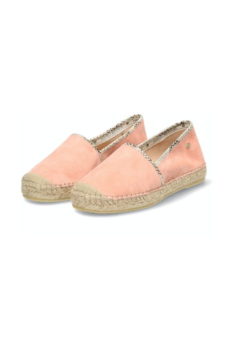 FRS0648 ESPADRILLE LOAFER LUXURY SUEDE SOFT ROSE 2