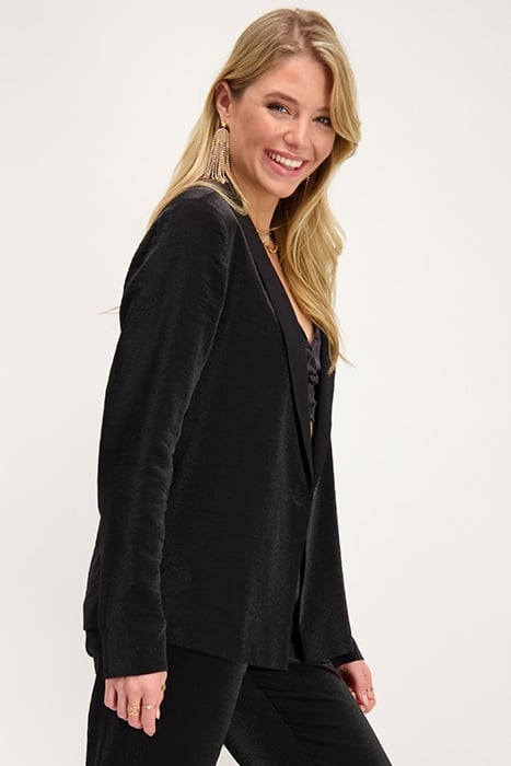 ZWARTE GLIMMENDE BLAZER BLACK BLACK 4