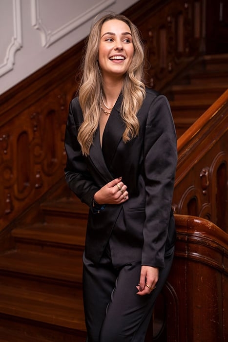 ZWARTE SATIJNEN LOOK BLAZER BLACK BLACK 6