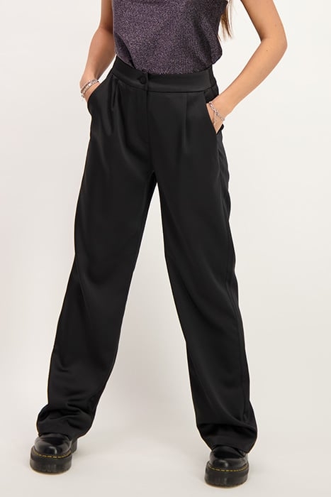 ZWARTE SATIJNEN LOOK PANTALON BLACK BLACK 5