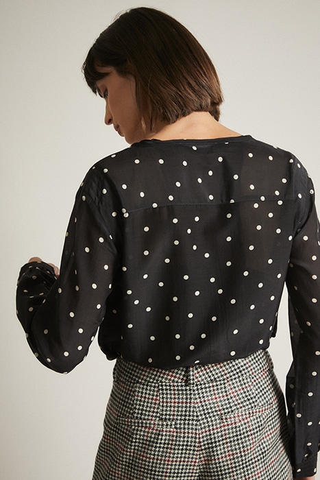 BLUSE PRINT PRETTY DOTS / BLACK 2