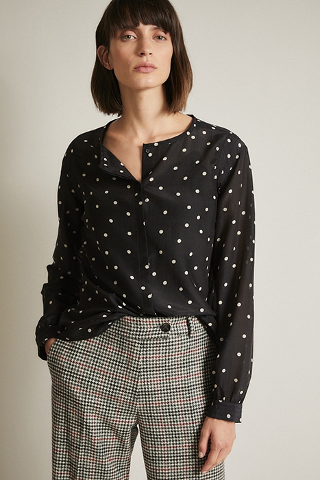 BLUSE PRINT PRETTY DOTS / BLACK 1