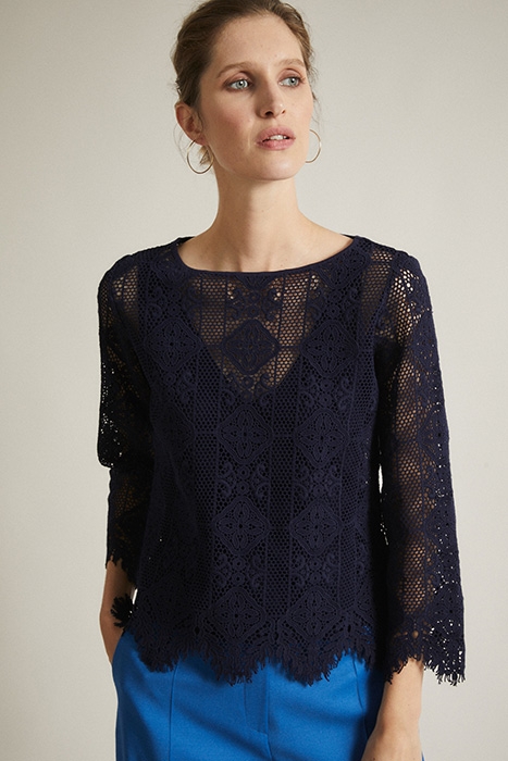 SPITZENBLUSE NIGHT BLUE 1