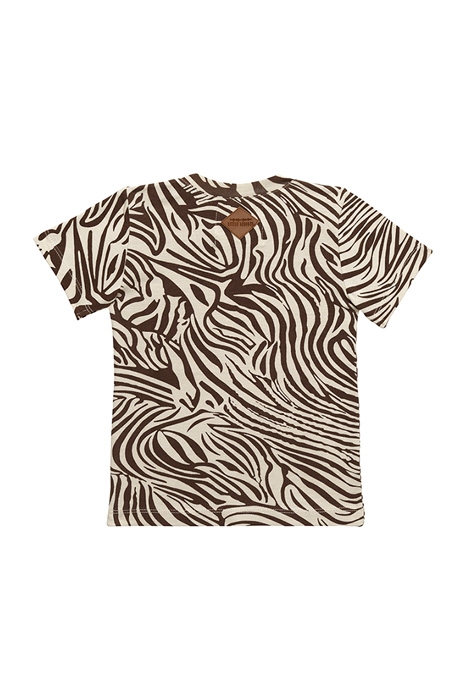 BOXY TSHIRT ZEBRA BROWN/ECRU 2