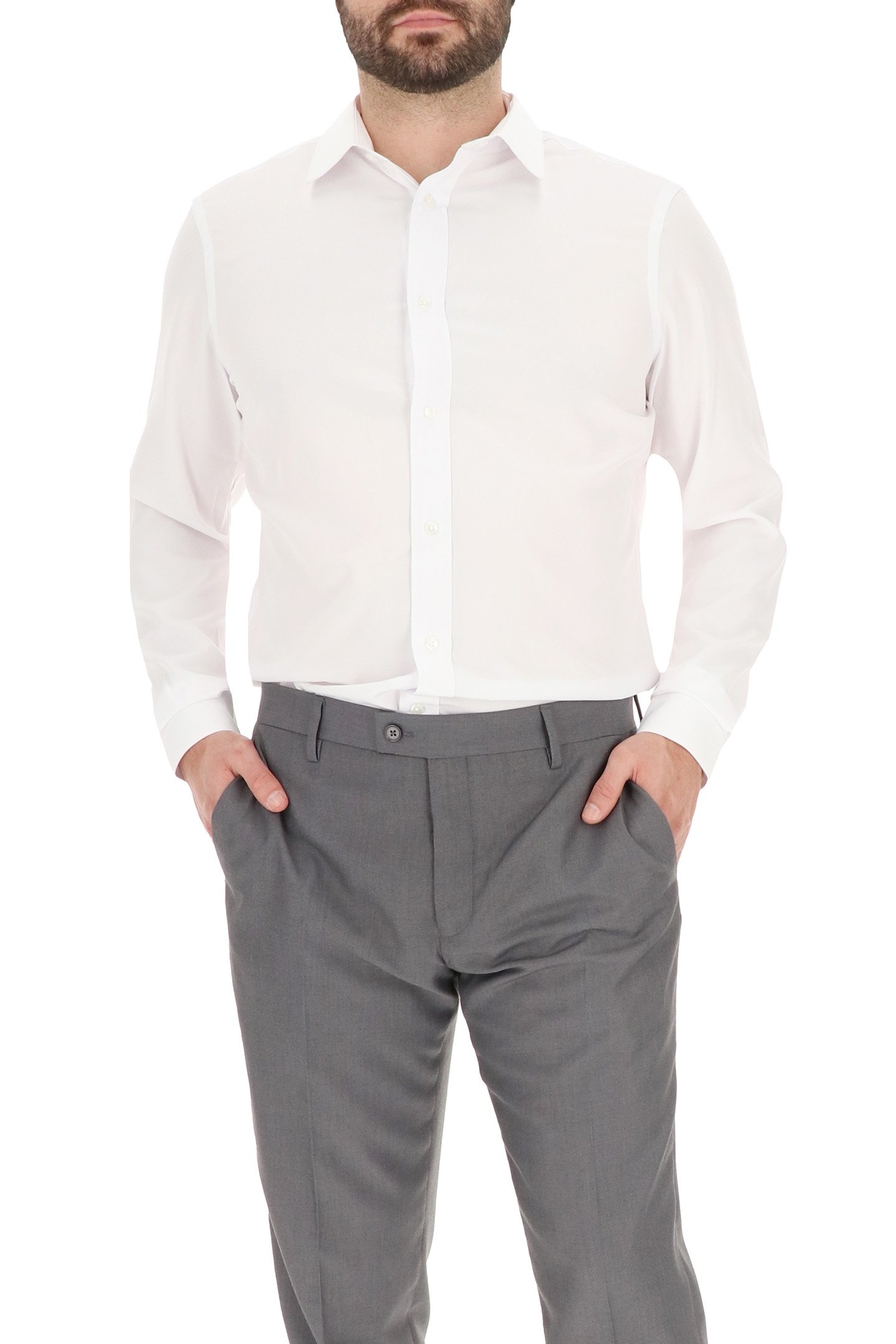 4 WAY STRETCHDRESS SHIRT WHITE 4