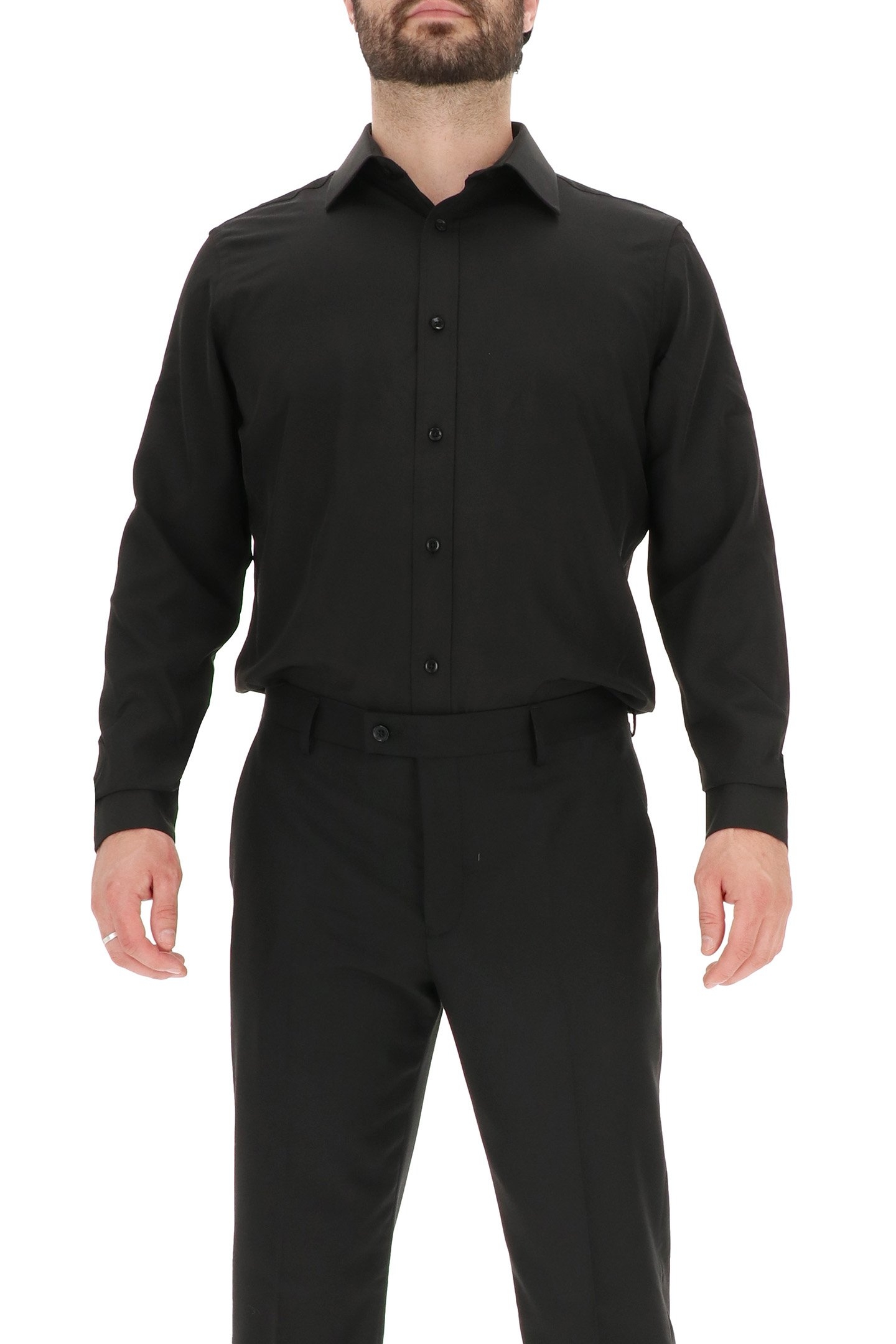 4 WAY STRETCHDRESS SHIRT BLACK 1