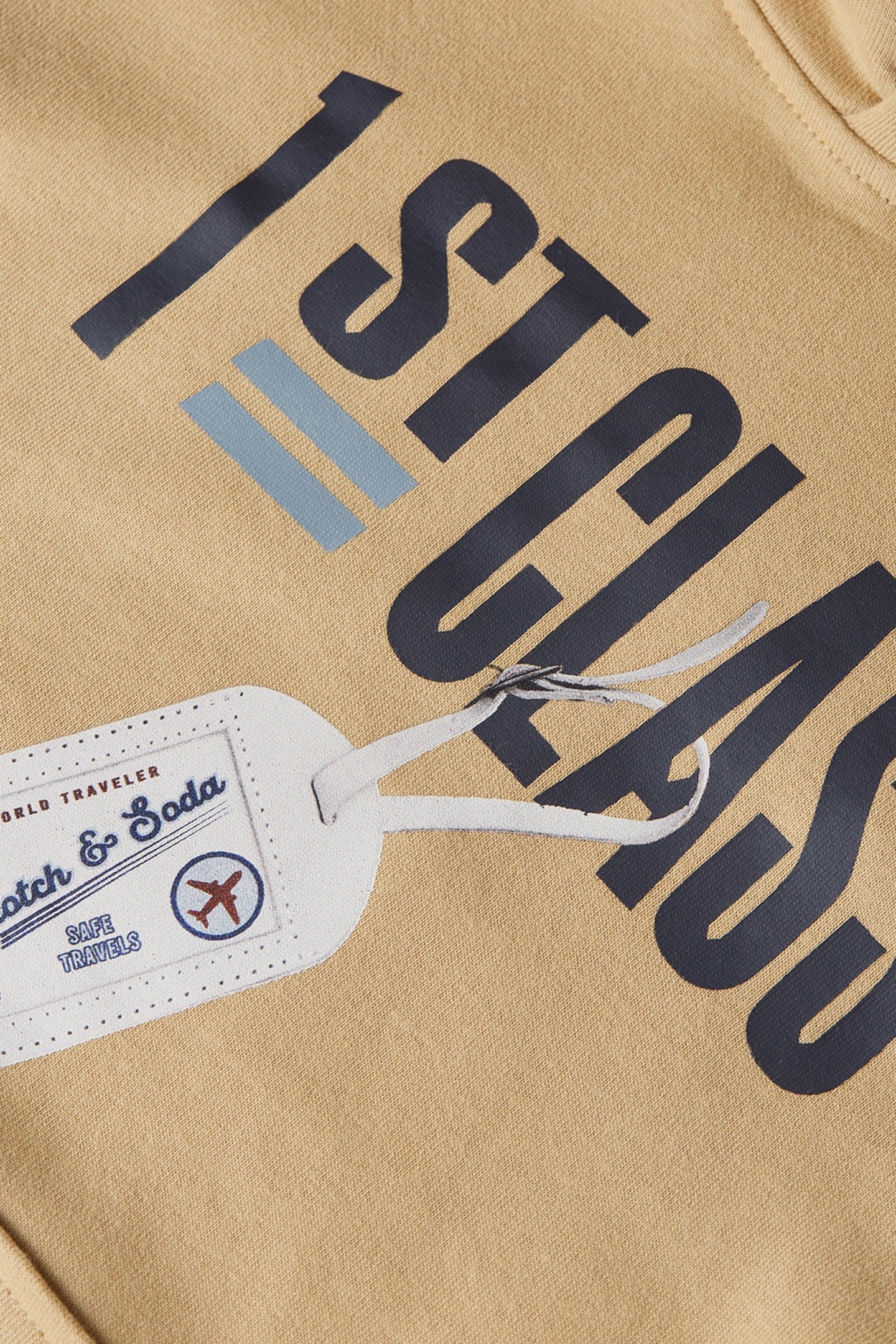 BOYS GRAPHIC FLEECE HOODIE BROWN/GOLD 3