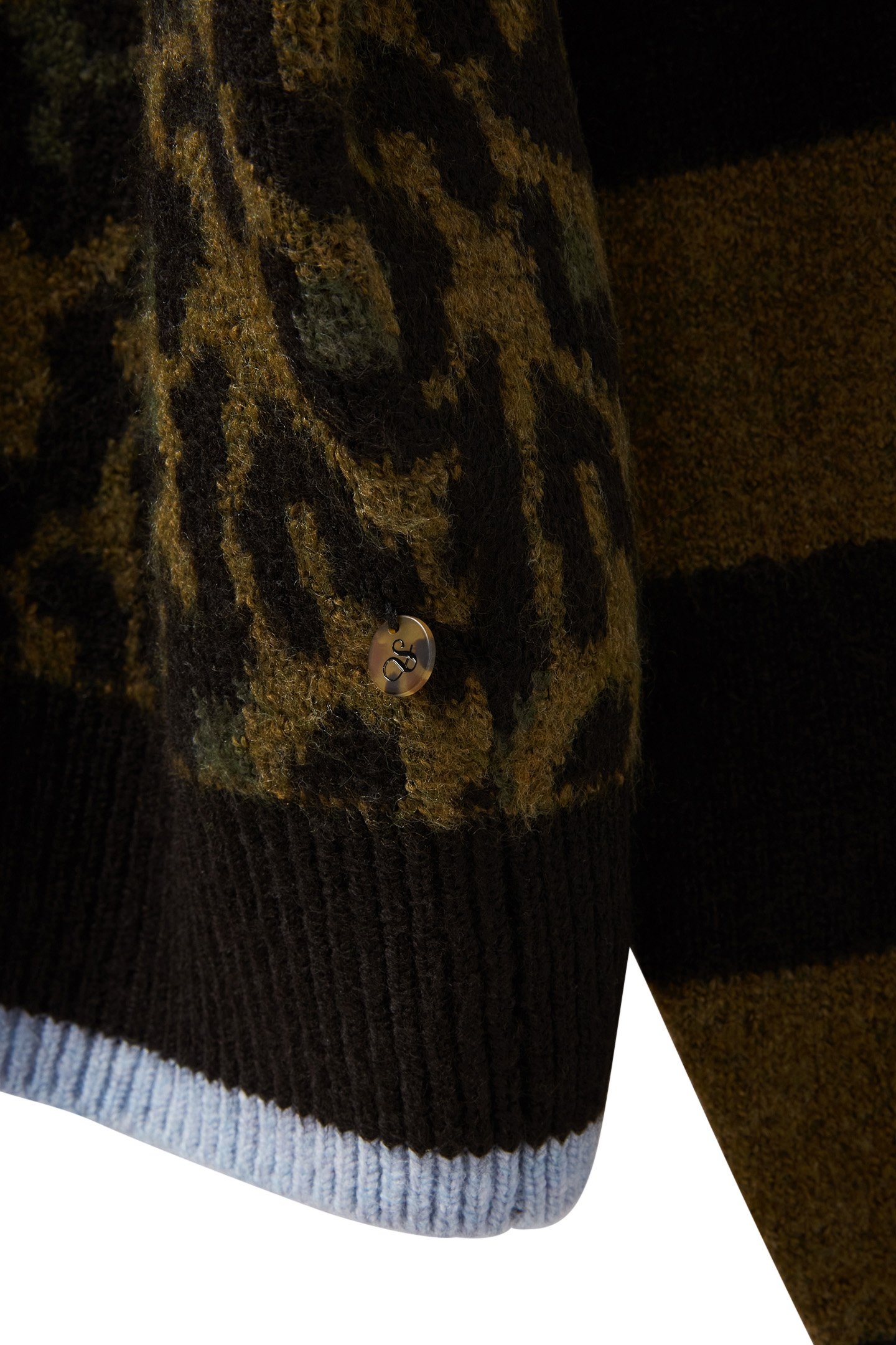 PULLOVER SWEATER MILITARY OLIVE/BLACK NIGHT/CHEETAH STRIPE 8