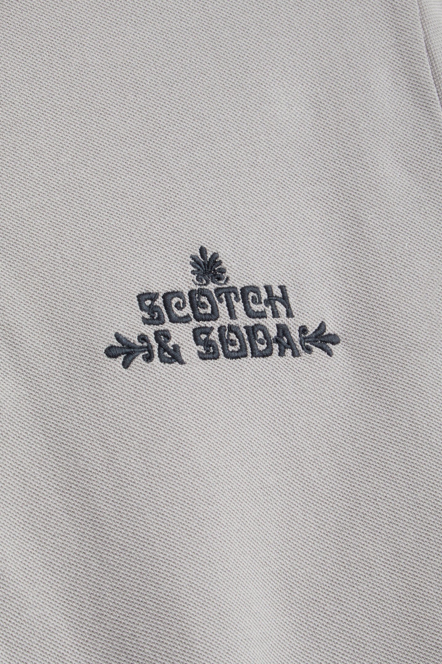 PIQUE SS POLO GREY/PURPLE 3