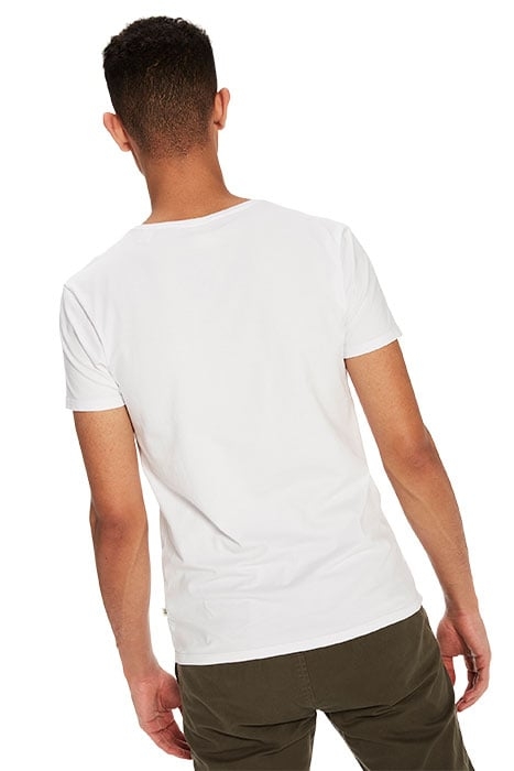 124891-NOS - COTTON/LYCRA CREWNECK TEE WHITE 5