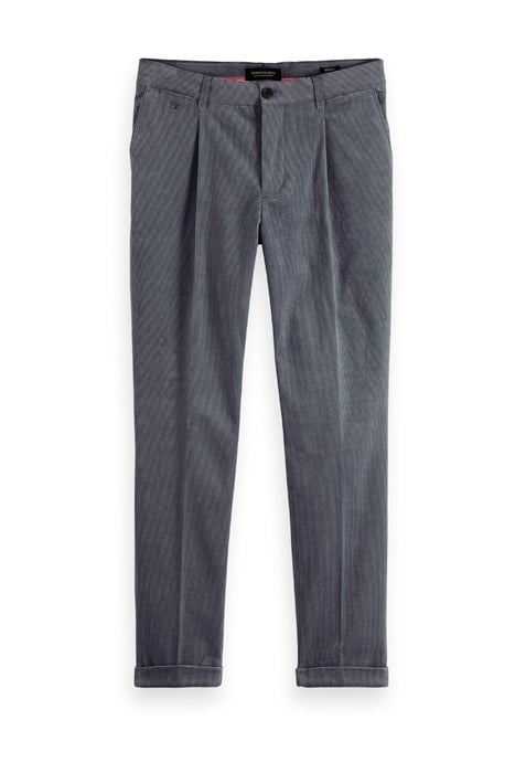 BLAKE- CLASSIC CORDUROY CHINO WITH FIXED TURN-UP GREY 1