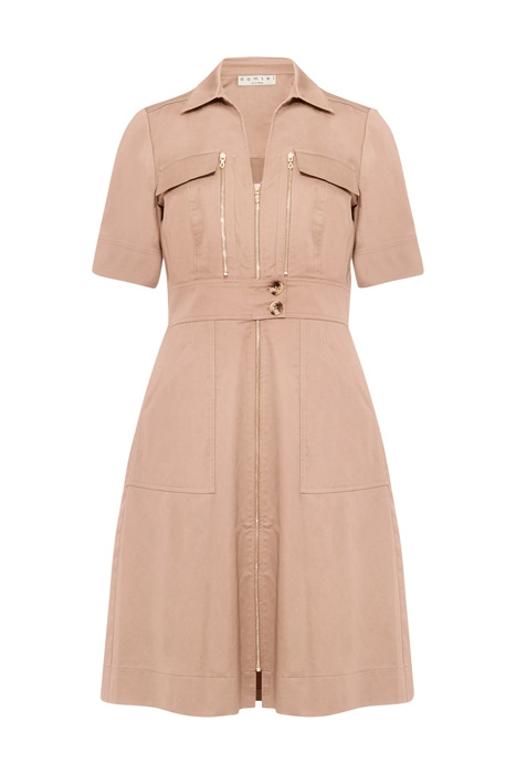 BLAIRE ZIP FRONT DRESS NEUTRAL 1