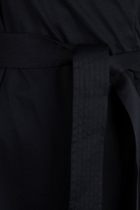 BELTED WRAP DRESS BLACK 3