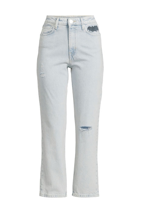 STRAIGHT UP SLIM JEANS II LIGHT BLUE STONE WASH 1