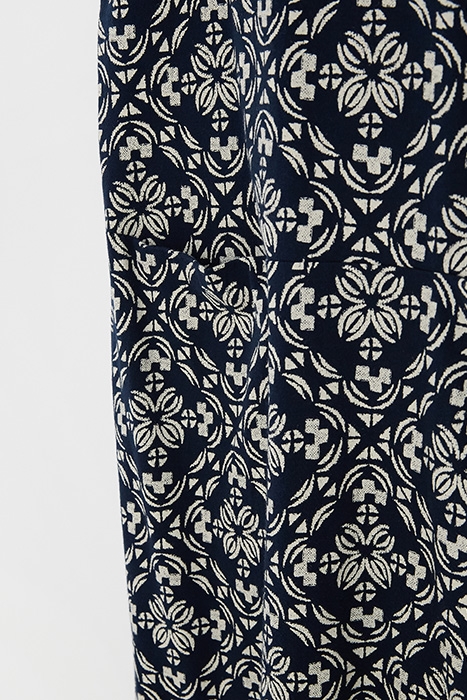 ADRIANNA FAIRTRADE DRESS NAVY MULTI 6