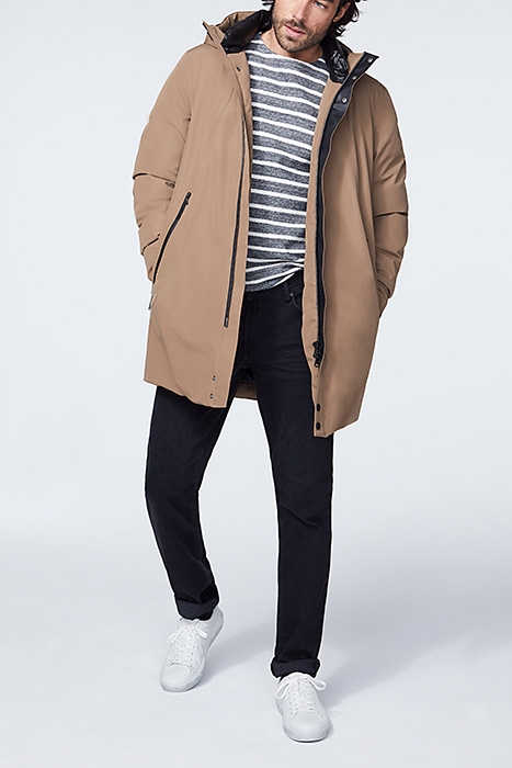 BLACK WITH ECRU STRIPES SWEATSHIRT 6