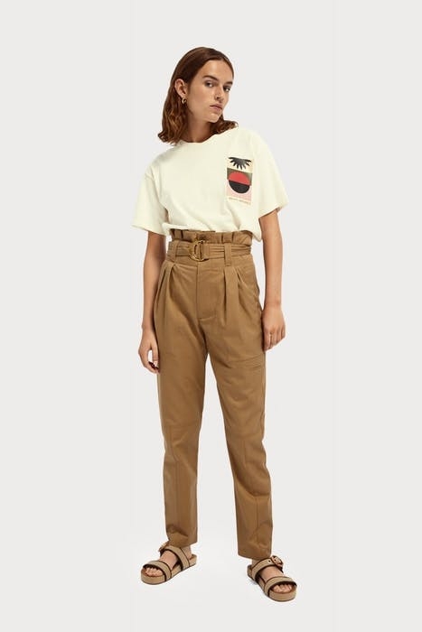 PAPERBAG CARGO PANTS IN CLEAN TWILL SAND 2