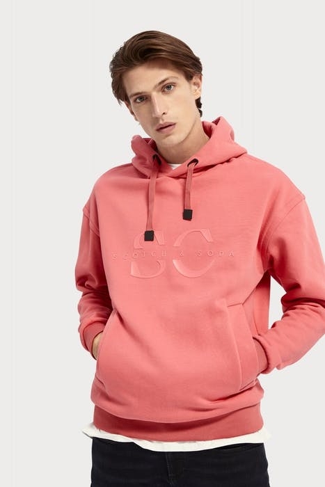 HOODED SWEAT WITH SCOTCH & SODA GRAPHIC PINK SMOOTHIE 3