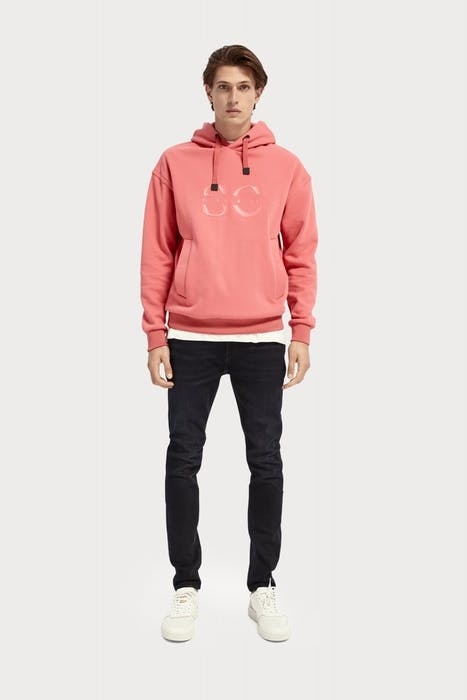 HOODED SWEAT WITH SCOTCH & SODA GRAPHIC PINK SMOOTHIE 6