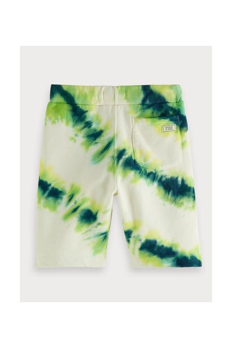 SWEAT SHORTS WITH PLACED TIE-DYE IN ORGANIC COTTON QUALITY C 2