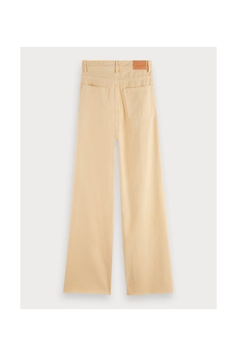 WIDE LEG TWILL PANTS SOFT PEACH 2