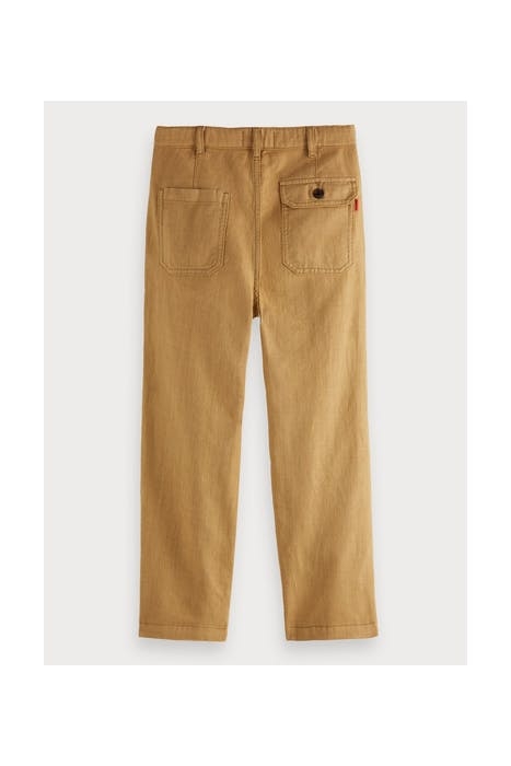 LOOSE TAPERED FIT - WORKER PANTS IN ORGANIC COTTON-LINEN SAN 2