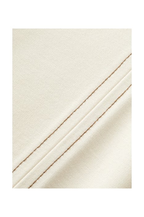 LOWRY' SLIM TAPERED SWEATPANTS WITH CONTRAST STITCHING ECRU 3