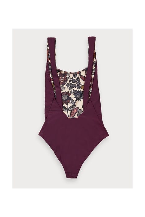 REVERSIBLE BATHING SUIT IN ECONYL™ QUALITY COMBO A 4