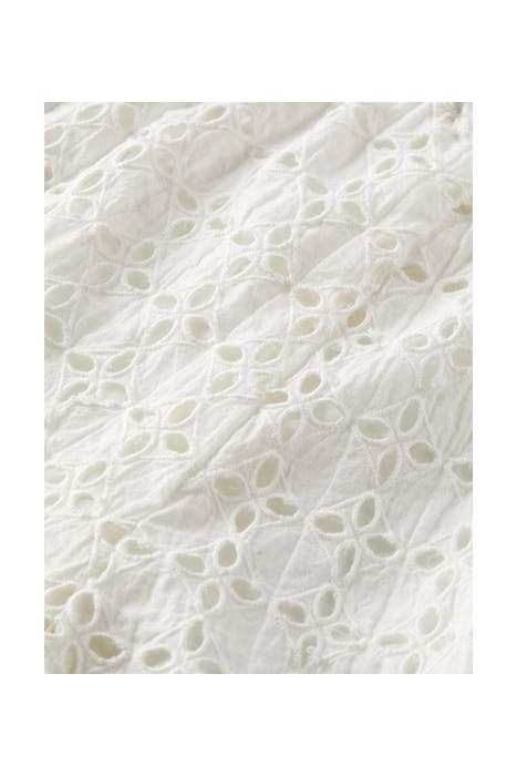 BRODERY ANGLAISE SHORTS WITH HIGH SIDE SLITS OFF WHITE 3