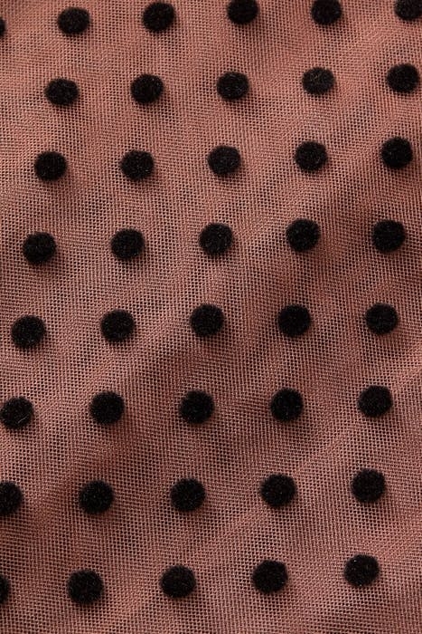 MIDI LENGTH POLKADOT TULE SKIRT WITH ELASTICATED WAISTBAND C 3