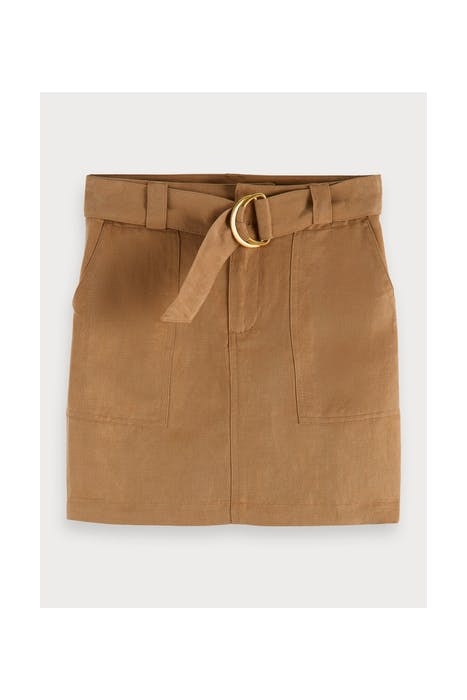 CARGO INSPIRED MIDI LENGTH SKIRT WITH PATCHED ON POCKETS OLI 1