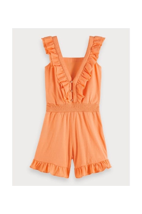 SHORT CLEAN JERSEY ALL-IN-ONE WITH RUFFLES PEARL 2