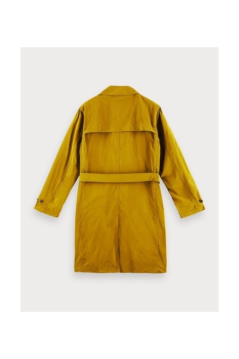 LONG DOUBLE-BREASTED TRENCH COAT KHAKI 2