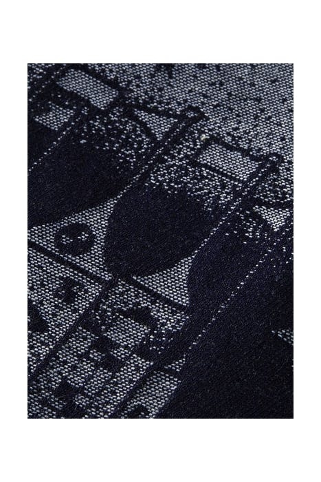 AMS BLAUW STORYTELLER INDIGO JACQUARD CARGO PANT COMBO A 3