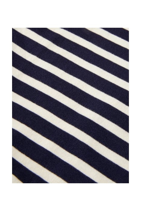 LONG SLEEVE JERSEY DRESS IN YARN DYED STRIPE COMBO A 3