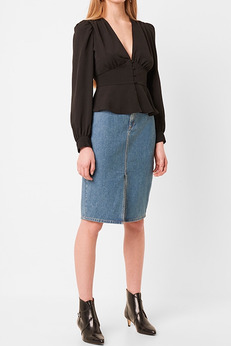 BLAINE CREPE FITTED WAI, BLACK BLACK 1