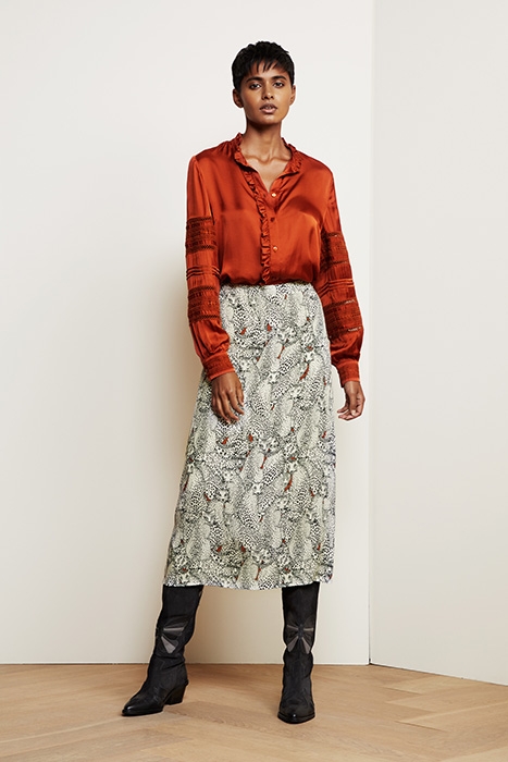 HALL SKIRT CREAM WHITE/BLACK 2