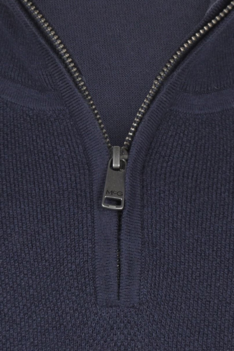 MCG ZIP MOCK SWEATER CLASSIC NAVY 3